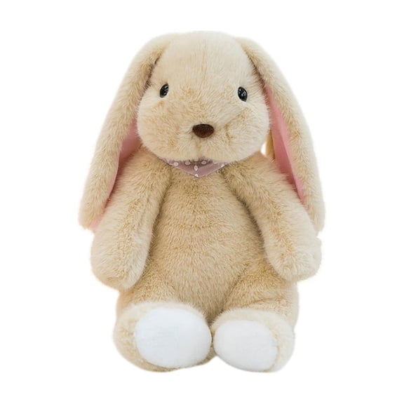 Free Express Easter Bunny Plush Stuffed Animal Soft Fluffy Rabbit Toy with Decorative Scarf for Spring Home Decor Easter Gift and Playtime