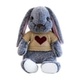 thumbnail image 1 of Free Express Easter Bunny Plush Stuffed Animal with Removable Heart Knit Sweater Soft Fluffy Rabbit Toy for Spring Home Decor Easter Gift and Playtime, 1 of 6