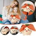 thumbnail image 1 of Easter Bunny Plush Toy, 7 Inch 2-in-1 Reversible Carrot & Strawberry Stuffed Animal, Cute Doll for Girls, Kids Gift, Spring Decor & Small Pillow Orange, 1 of 9