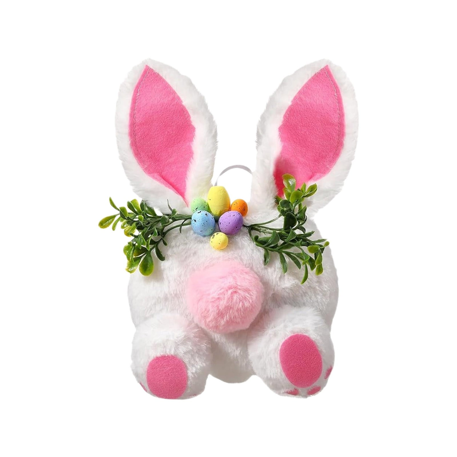 Easter Bunny Plush Toy with Motion - Soft Interactive Battery Powered Rabbit for Kids, Spring Home Decor, Shelf & Nursery Companion（No Battery Included）