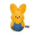 thumbnail image 1 of Easter Bunny Plush Toy，Stuffed Animal，Peeps 6" Plush Scented Bunny Orange with Overalls, 1 of 5