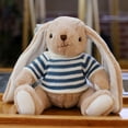 thumbnail image 1 of Easter Bunny Plush Wearing Clothes,Bunny Stuffed Animal, First Easter Gift For Baby Boy Girl, Soft Plush Rabbit For Easter Basket, 1 of 6