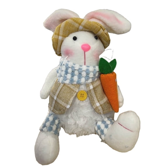 Easter Bunny Plush for Kids, Easter Stuffed Animal, Big Rabbit Toys Cute Birthday Gifts for Boy Girl Men'S Rabbit Holding A Carrot