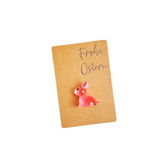 Easter Bunny Pocket Hug Card, Festive Easter Greeting Gift Decoration, "Frohe Ostern" Design, Cute Figurine Easter Card For /Teenage Easter Celebrations