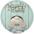 thumbnail image 1 of Easter Bunny Rabbit Eggs, Elastic Fitted Edged Round Tablecloth Fade Resistant Anti-Shrink Soft Polyester Table Cloth Washable Table Cover for Indoor or Outdoor and Anywhere You Wanna use it 72"X 72", 1 of 7