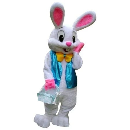 Easter Bunny Rabbit Mascot Costume Adult Size Fancy Dress Halloween Easter Decorations Clearance
