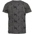 thumbnail image 1 of Easter Bunny Rabbit Pattern Mens Soft T Shirt Charcoal Heather 2XL, 1 of 2