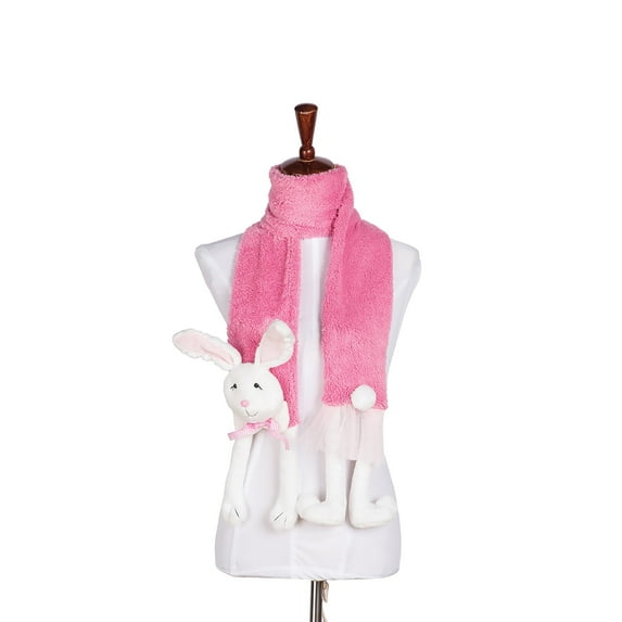 Easter Bunny Rabbit Decorative Pink Costume Scarf 68"