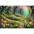 thumbnail image 1 of Easter Bunny Rabbit024 Backdrops for Photography Spring Gre Fairy Forest Childr's Party Photo Background, 1 of 8