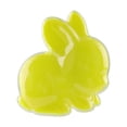 thumbnail image 1 of Easter Bunny Shaped Candy Storage Container, Easter Bunny Translucent Food Storage Box, Decorative Easter Food Container, for Chocolate Candy Sweets Gift Mini Eggs Table Decor, Yellow, 1 of 6