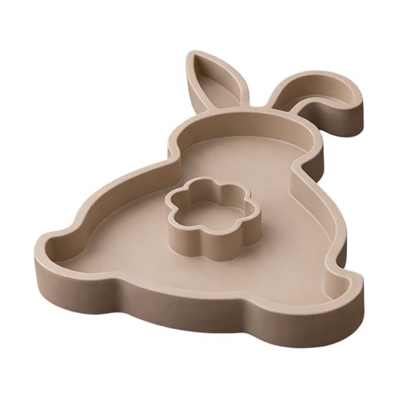 Easter Bunny Shaped Serving Tray Rabbit Design Fruit & Cheese Platter, Wooden/ Party Board for Holiday Dining, Snacks, Breakfast & Dessert Display