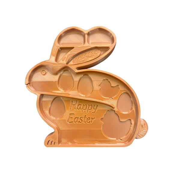 Easter Bunny Shaped Serving Tray for Snacks Candy Appetizers Display Holiday Decor Spring Party Table Centerpiece Kitchen Dessert Plate Gift, A Plate