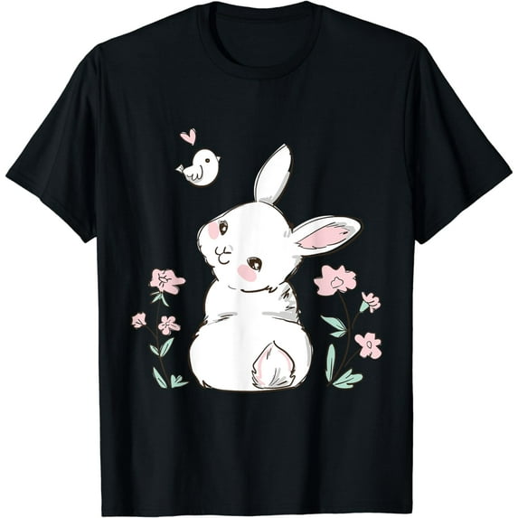 Easter Bunny Shirt Girl Ladies Kids Easter Easter Gift T-Shirt
