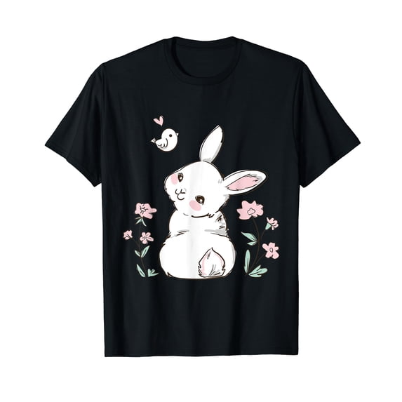 Easter Bunny Shirt Girl Ladies Kids Easter Easter Gift T-Shirt