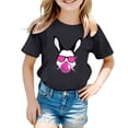 thumbnail image 1 of Easter Bunny Shirt Loving Bunny Tshirt Short Sleeve Happy Easter Day Kids Girls T-Shirt 12-13, 1 of 4