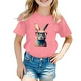 thumbnail image 1 of Easter Bunny Shirt Toddler Boys Girls Happy Easter T Shirt Kids Cute Bunny Rabbit Graphic Tops Pink XL(5 Years-6 Years), 1 of 2