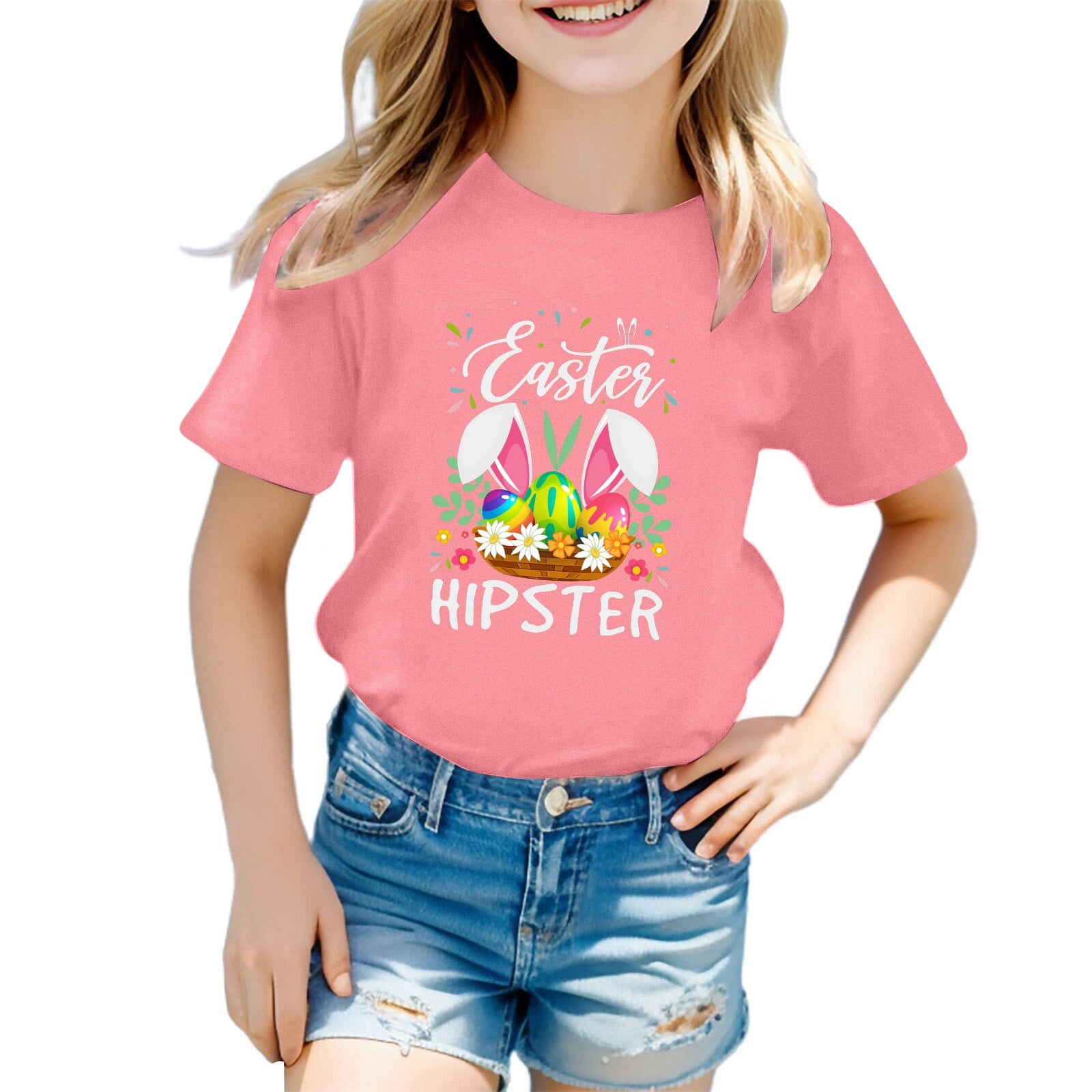 Easter Bunny Shirt Toddler Boys Girls Happy Easter T Shirt Kids Bunny