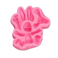 thumbnail image 1 of Easter Bunny Silicone Cake Mold, Pink Rabbit-Shaped Baking Tool for Chocolate, Cupcakes and Desserts, Heat-Resistant, Easy Release, Reusable, 1PC, 1 of 9