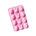 Easter Bunny Silicone Eggs Chocolate Cake Soap Mold Baking Ice Tray