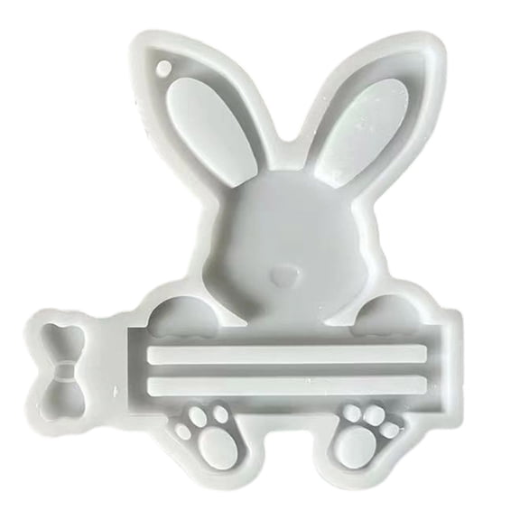 Easter Bunny Silicone for DIY Crafting Spring Decoration Soft Flexible Plaster Casting Forms