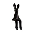 thumbnail image 1 of Easter Bunny Sitting Figurines, Rabbit Shelf Sitter Ornaments Home Decorations, Easter Spring Home Decor Supplies, Easy Clean Multi-Style Compatible Holiday Gift Ready Figurines,Black,8.3x3", 1 of 7