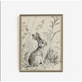 thumbnail image 1 of Easter Bunny Sketch Wall Art Print Abstract Rabbit Sketch Flower Rabbit Poster Canvas Painting for Living Room Bedroom Dorm Spring Farmhouse Easter Decor Unframed, 1 of 7