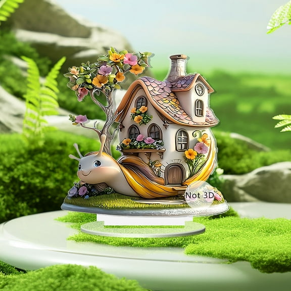 Easter Bunny Snail House 2D Flat Decoration Living Room Desktop Decoration Easter Indoor Decor Family Gifts
