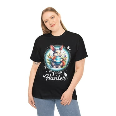Easter Bunny Spring Rabbit Easter Egg Hunting Shirt Easter Tshirts Shirts for Women Plus Size