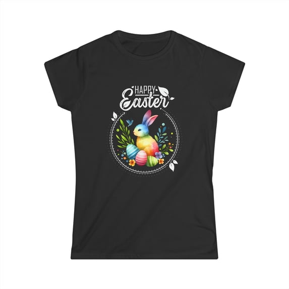 Easter Bunny Spring Rabbit Easter Egg Hunting Shirt Easter Womens Shirts