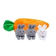 thumbnail image 1 of Easter Bunny Stuffed Animal Hide-and-Seek Three Bunnies in Carrot Pouch Easter Bunny Plush Hidden Bunny Rabbit Doll Zip Up Carrot Bunny Purse Easter Toy for Kids, 1 of 3