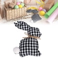 thumbnail image 1 of Easter Bunny Stuffed Animals Decor, 1 Pcs Cute Fabric Rabbit Ornaments with Patterns, Easter Decor & Easter Basket Fillers, Spring Table Centerpieces & Easter Decorations, Easter Basket Stuffers, D, 1 of 9