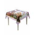 thumbnail image 1 of Easter Bunny Suqare Tablecloth - 60 x 60 Inch, Colorful Eggs Spring Mushrooms Flowers Butterfly Waterproof & StainResistant Tablecloth, Washable Oil-proof Table Cover for Dining/Party/Wedding/Buffet, 1 of 9