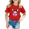 thumbnail image 1 of Easter Bunny T-Shirt for Toddler Girls Bunny Cute Funny Rabbit Graphic Tshirts Easter Day Gift for Toddler Boy Girl Kids Cute Shirt Size 6-7, 1 of 4