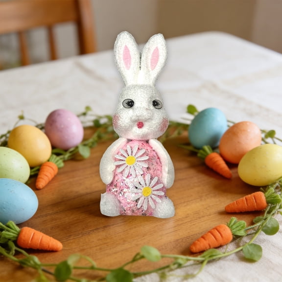 Easter Bunny Table Decor Happy Easter Sign, Easter Gift Vintage Easter Decorations, Easter Ornament for Table Spring Decorations(1pc)