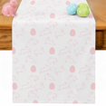 thumbnail image 1 of Easter Bunny Table Runner 72 Inches Long for Kitchen Dining, Pink Eggs Cute Rabbits Cartoon Dresser Scarf Farmhouse, Dining Table Decorations for Wedding/Parties, 14 x 72 In, 1 of 8
