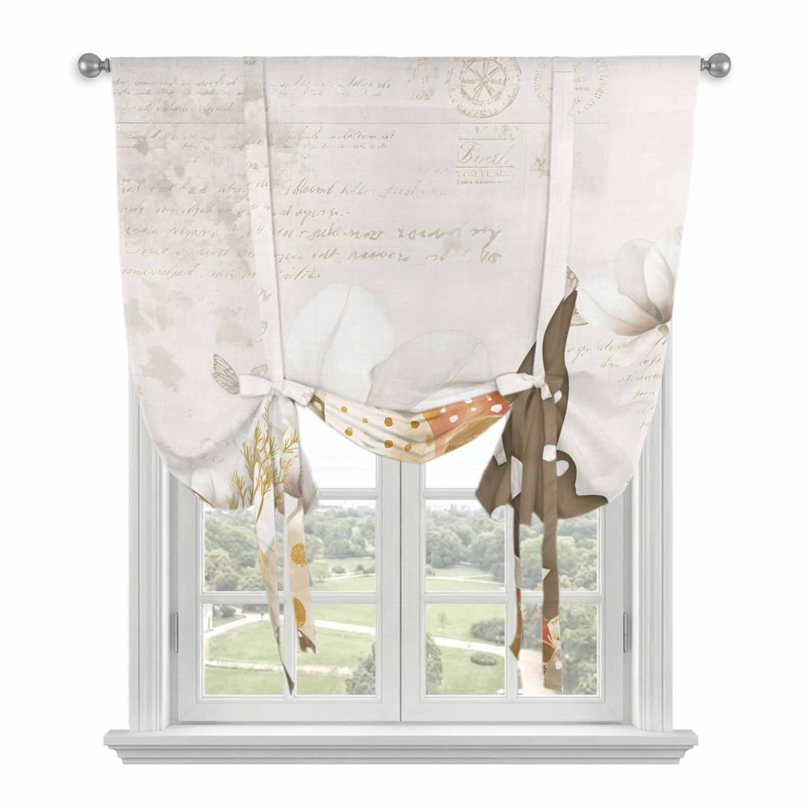 Easter Bunny Tie Up Curtains 45 Inches Long, Kitchen Window Curtains ...
