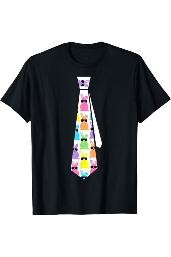 Easter Bunny Tie Funny Graphic for Men T-Shirt