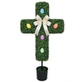 thumbnail image 1 of Easter Bunny Topiary Artificial Boxwood in Pot, Spring Home Decor for Porch Entryway Table Centerpiece(D), 1 of 6