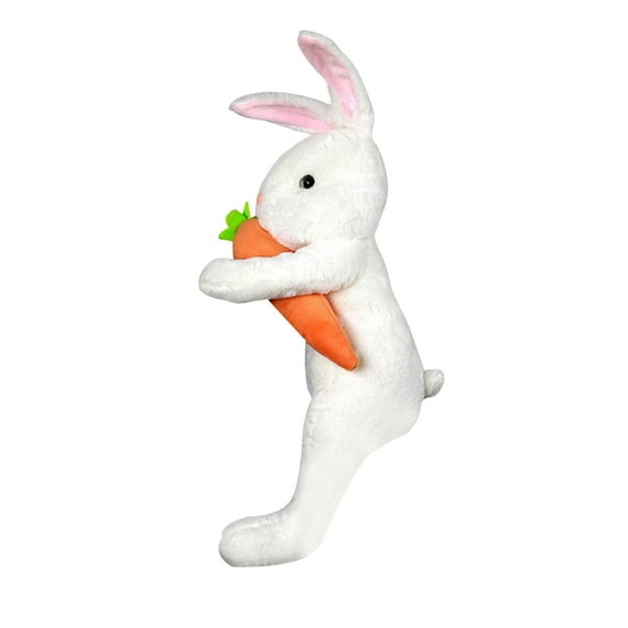 Easter Bunny Tree Topper Decorations,Spring Plush Rabbit Hugged Carrot for Tree Basket Stuffers Holiday Home Party Supplies Decor