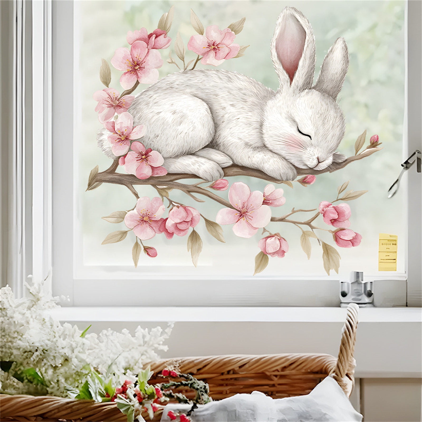 Easter Bunny Wall Stickers, Decals Cute Rabbit Art Wall Stickers for ...