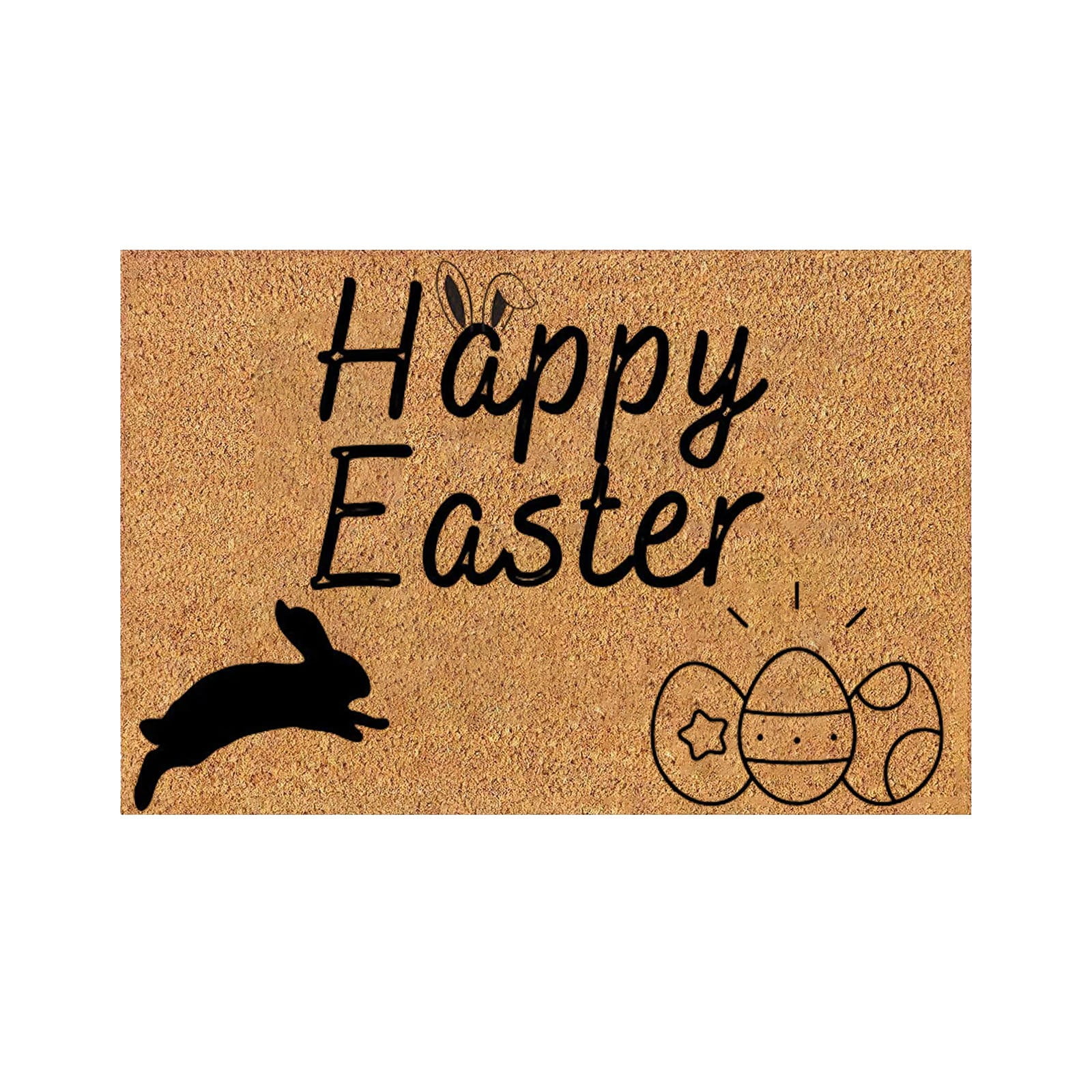 Easter Bunny Welcome Mat â 24Ã 16â ³ Coir Door Mat, Non- Entryway ...