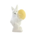 thumbnail image 1 of One Hundred 80 Degrees 5.50In Bunny With Colored Egg, Ceramic, Spring Rabbit Glitter Figurine Em2116 Yellow, 1 of 3