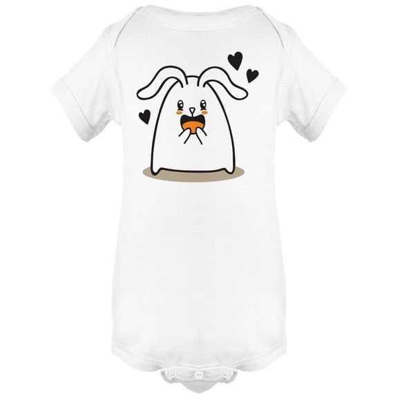 Easter Bunny With Hearts Bodysuit Infant -Image by Shutterstock,  6 Months