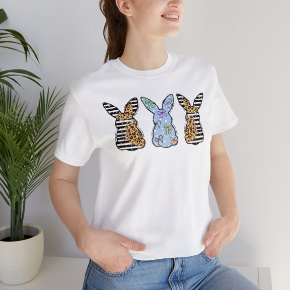 Easter Bunny Women T-shirts, Women T-shirts, Bunny Rabbit T-shirts