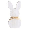 thumbnail image 1 of Easter Bunny Wooden Sign Decoration,White Easter Bunny Wooden Table Centerpieces with Jute Rope,White Rabbit Shaped Woodboard Ornament for Table,Shelf,Bookcase,Fireplace Home Decoration, 1 of 7