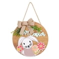 thumbnail image 1 of Easter Bunny Wooden Sign Easter Bunny Decorative HA NGing Easter Decorations for Home Shop Party, 1 of 9