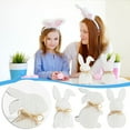 thumbnail image 1 of Easter Bunny Wooden Signs Easter Tabletop Decor Rabbit Shape Table Sign Farmhouse Decor White Spring Bunny Wood Tabletop for Easter DIY Crafts, 1 of 4