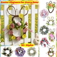 thumbnail image 1 of Easter Bunny Wreath for Front Door, 11.81" Multicolor Plastic Rabbit Garland for Holiday Home Decoration, Cute Artificial Plant Wreath for Festive Party and Gift, 1 of 7
