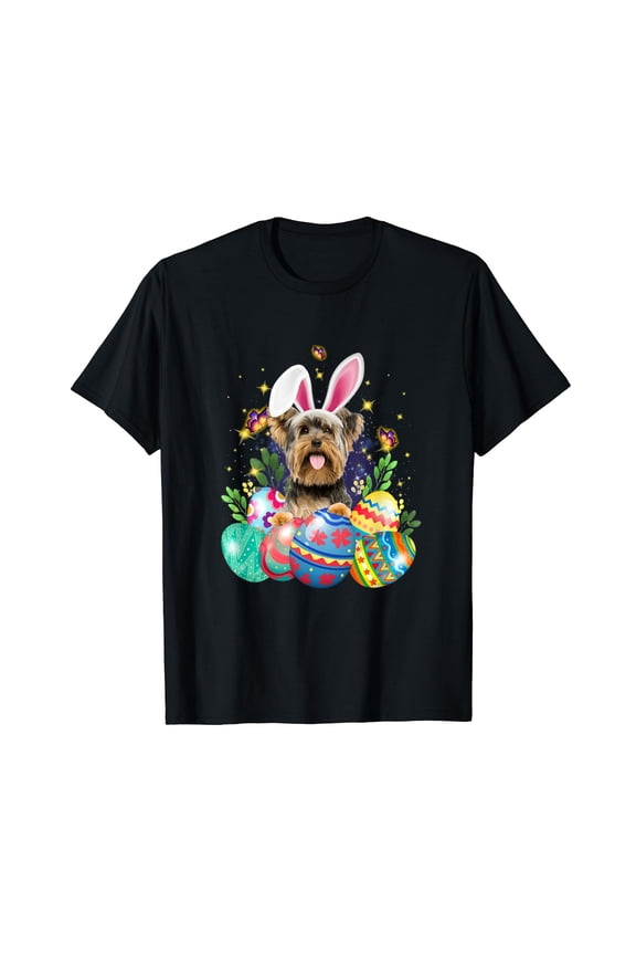 Easter Bunny Yorkshire Terrier Dog T-Shirt