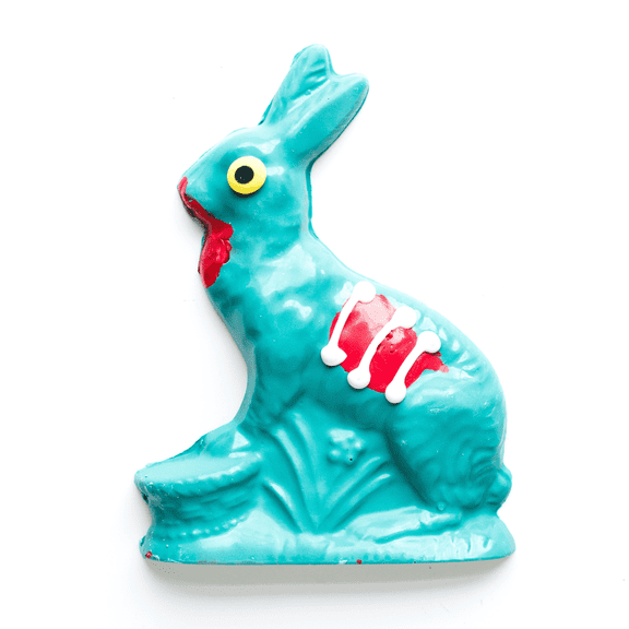 Sugar Plum Chocolates Easter Bunny Zombie Candy Solid White Chocolate 7.5 oz.